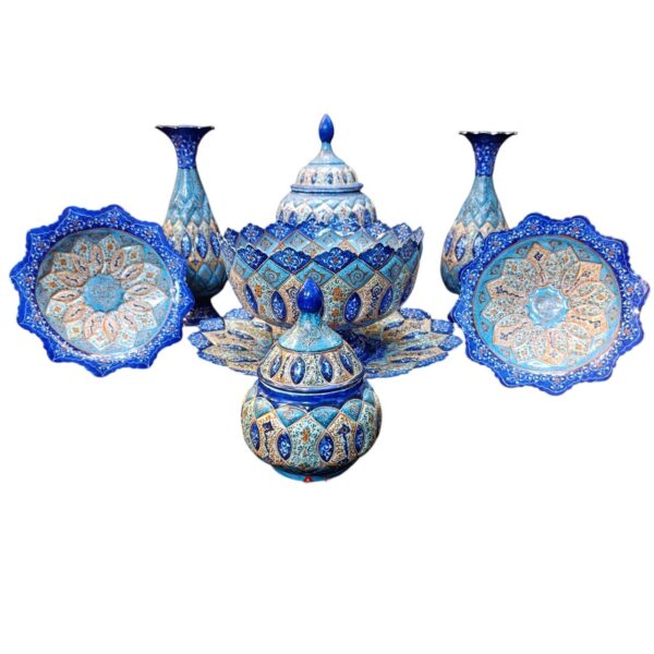 ست جهیزیه مینا کاری 7 تکه